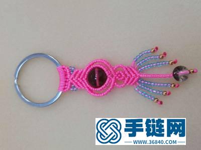 中國結編繩步驟_編法包掛鑰匙扣教程 