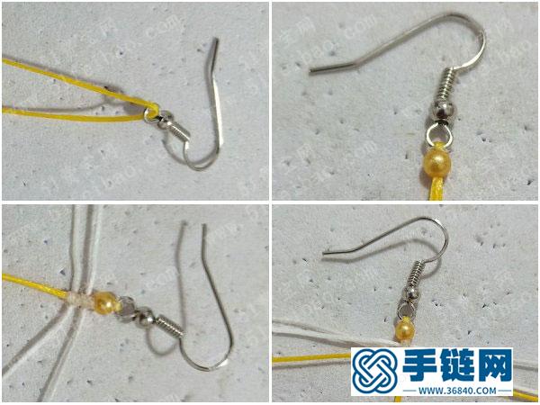 好看的春天專屬首飾_簡單DIY編繩扁蠟線蝴蝶耳墜 