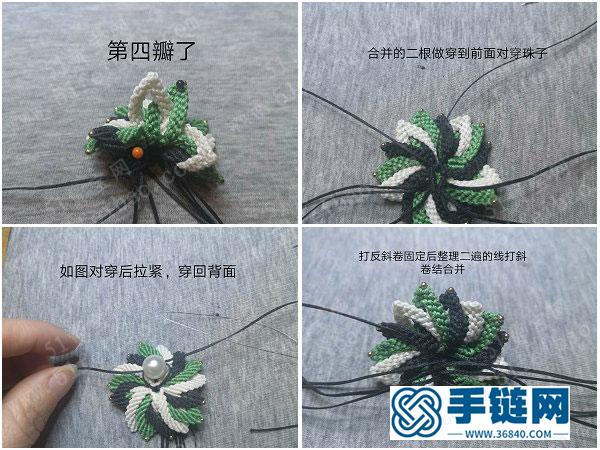 斜卷結編法方法_簡單DIY繩編斜卷結胸花詳細教程 