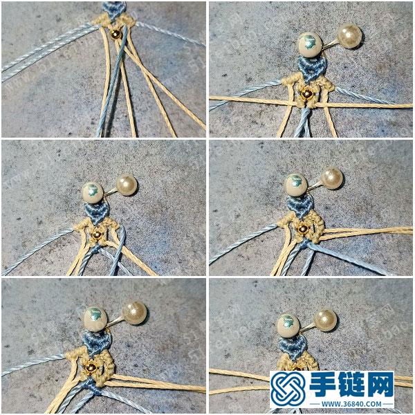 漂亮耳環的編法_簡單DIY編繩組合耳環圖解 