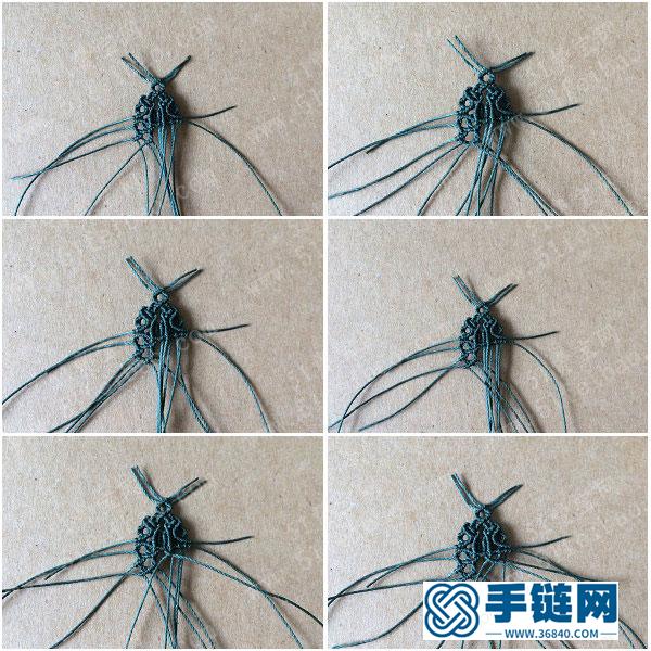 耳環(huán)的編法_蠟線簡(jiǎn)單DIY編繩日系白水晶耳墜 