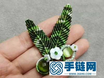 樹葉子的編法方法_手繩編小綠葉方法圖解 