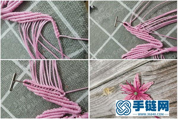 編繩仿真花裝飾制作_簡單DIY蠟線編法百合花教程 