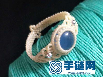 繞線編法戒指_簡單DIY編繩包石戒指教程 