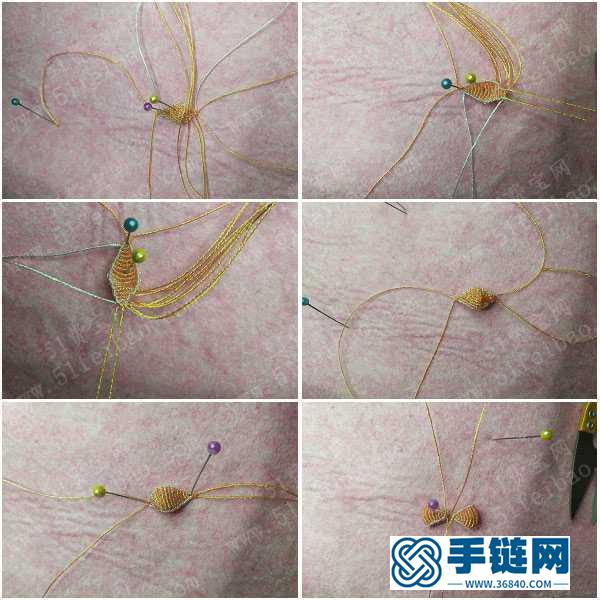 簡單DIY中國結編法_百搭立體蝴蝶結編繩教學圖 