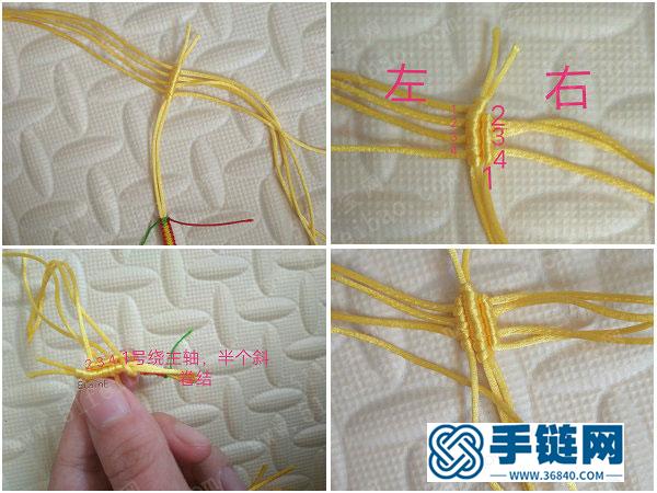 物盡其用創(chuàng)意_編繩廢線簡單DIY編法葉子鑰匙圈掛件 