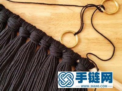 簡單DIY簡約大方的手編毛線流蘇掛飾 
