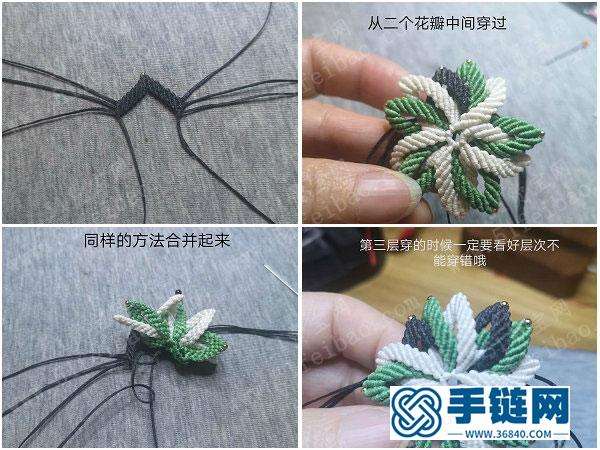 斜卷結編法方法_簡單DIY繩編斜卷結胸花詳細教程 