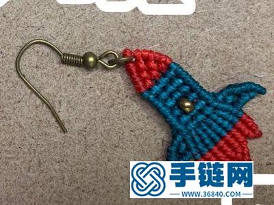 中國結手工編織_簡單DIY小火箭耳環編法圖解 