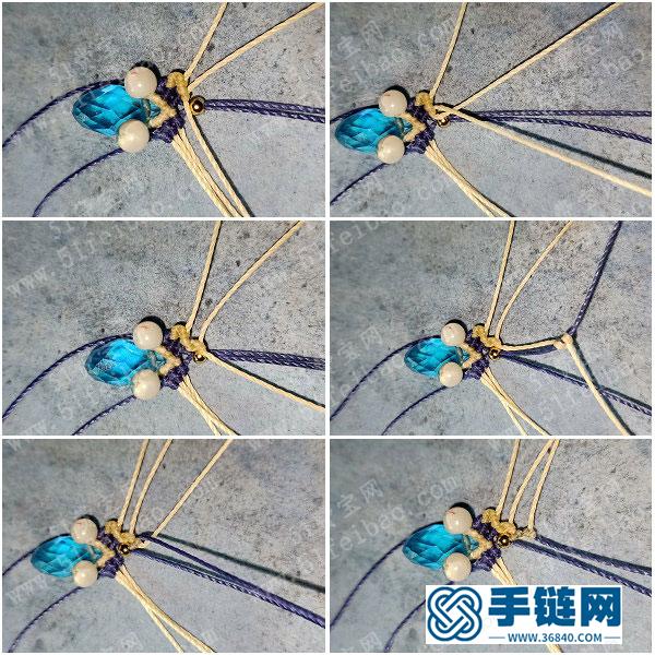 漂亮耳環的編法_簡單DIY編繩組合耳環圖解 