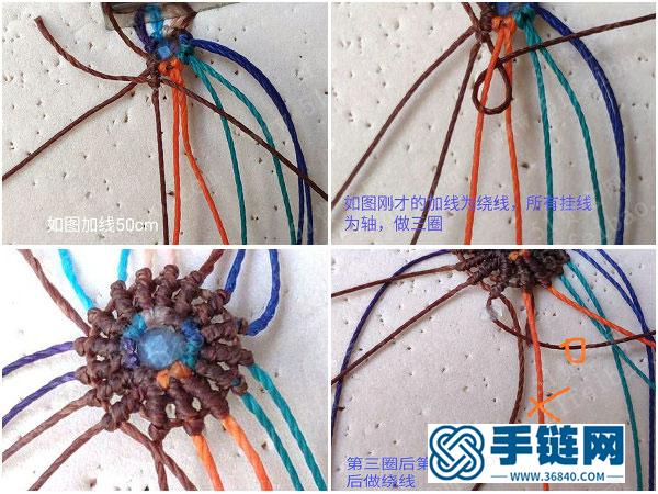 蠟線編法創意_簡單DIY唯美編繩鸚鵡螺耳環教學 