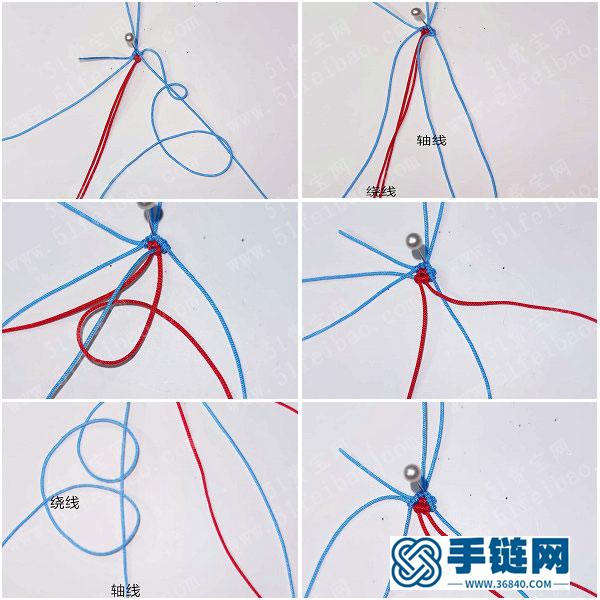 中國結編繩手工創意_編法在逃公主蝴蝶結教程 