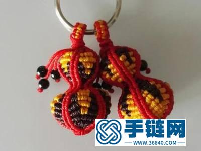 平安掛件裝飾_簡單DIY中國結繩編葫蘆教程 