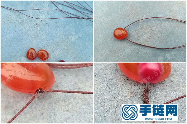 簡單DIY母親節(jié)創(chuàng)意禮物_蠟線編繩瑪瑙朱砂耳環(huán)編法詳解 