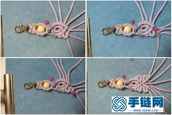 自制手工編織_編法棉繩掛件的簡單方法 