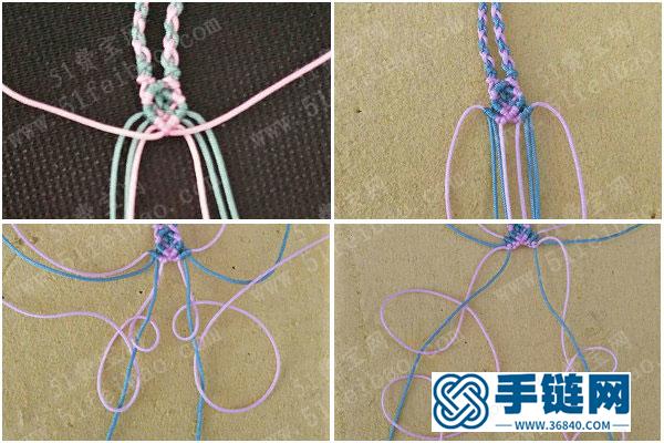 原創玉線編繩教程_簡單DIY國風刀馬旦尾扣掛飾 