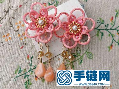 中國結編繩簡單DIY_編法六花吉祥結發飾方法圖 