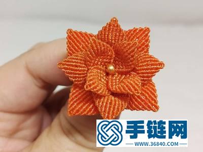 中國結編繩的方法_編法金色長壽花圖解教學 