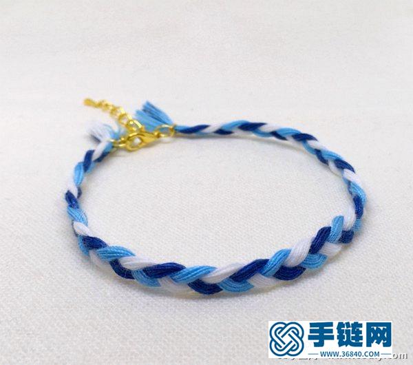 縫紉線diy三股編手鏈