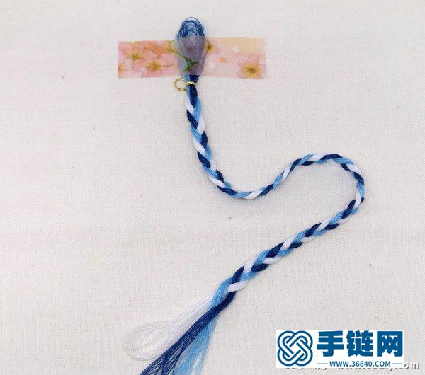 縫紉線diy三股編手鏈