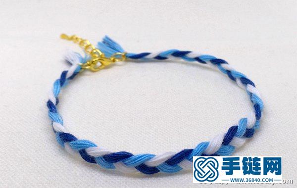 縫紉線diy三股編手鏈