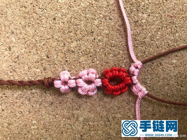 美美的桃花手鏈的編法
