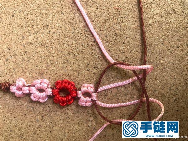 美美的桃花手鏈的編法