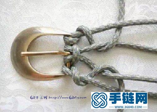 用繩子手工編織腰帶的方法 腰帶編織方法圖解