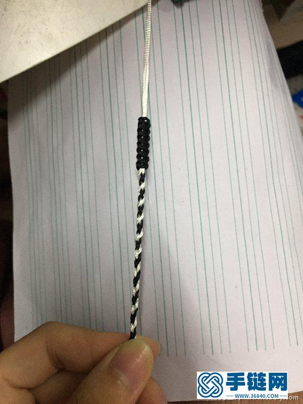 黑白色時(shí)尚手繩編法