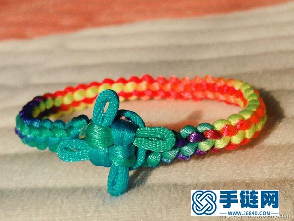 簡單彩虹手鏈的編法
