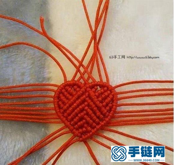怎樣編織紅繩手鏈 愛心紅繩手鏈的編織方法