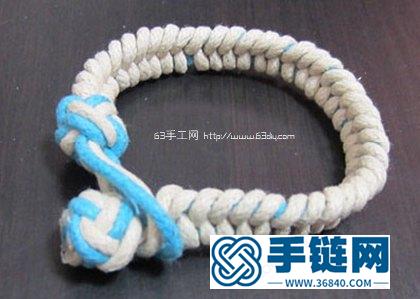 男女都適合的清新手鏈編織方法教程