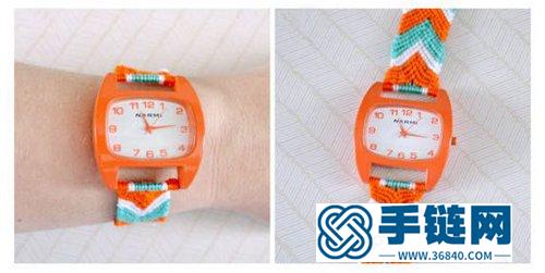 絲線編織彩帶 繩編手表表帶diy圖解