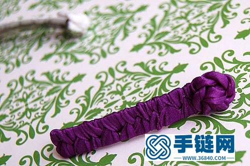 可愛的小花編織發卡的DIY教程