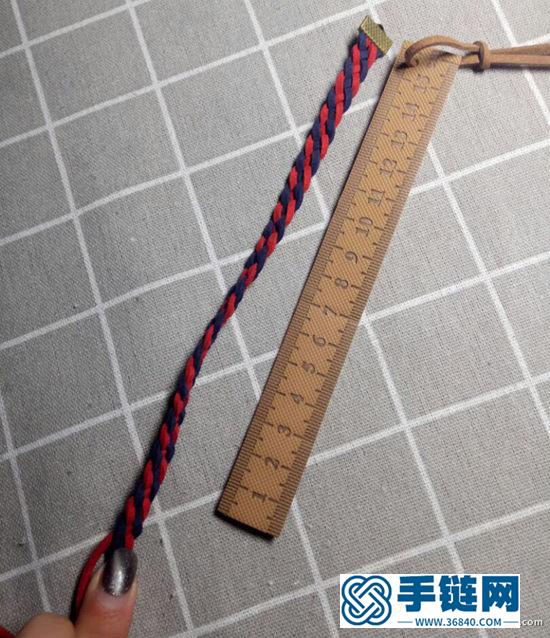 文藝復(fù)古風(fēng)皮繩手鏈編織方法