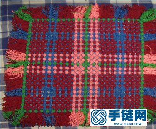 舊毛線編織坐墊圖解 毛線編織地毯方法