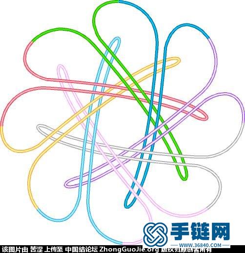 八瓣吉祥鎖結-實心