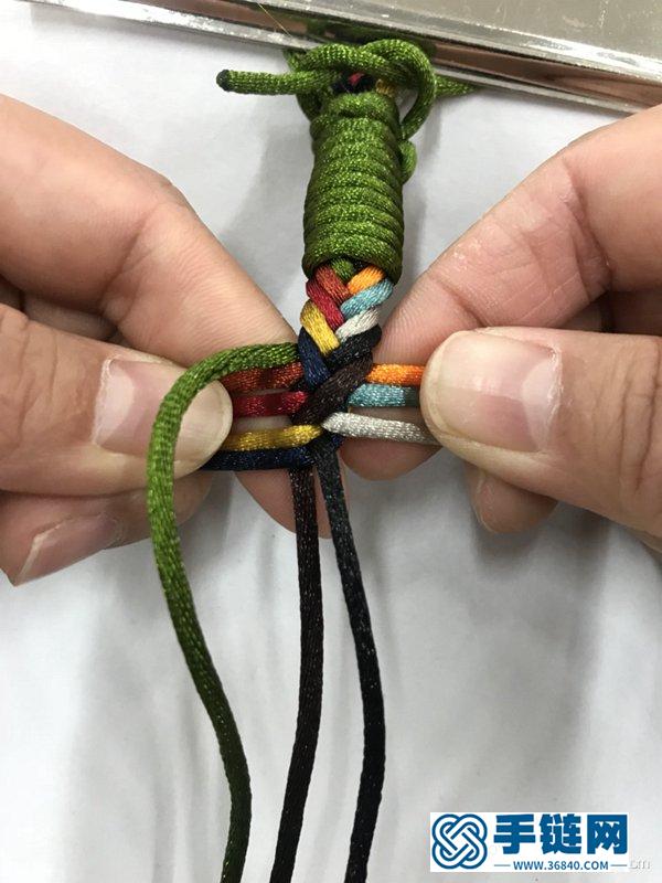 怎樣編十股辮 十股辮的編法圖解