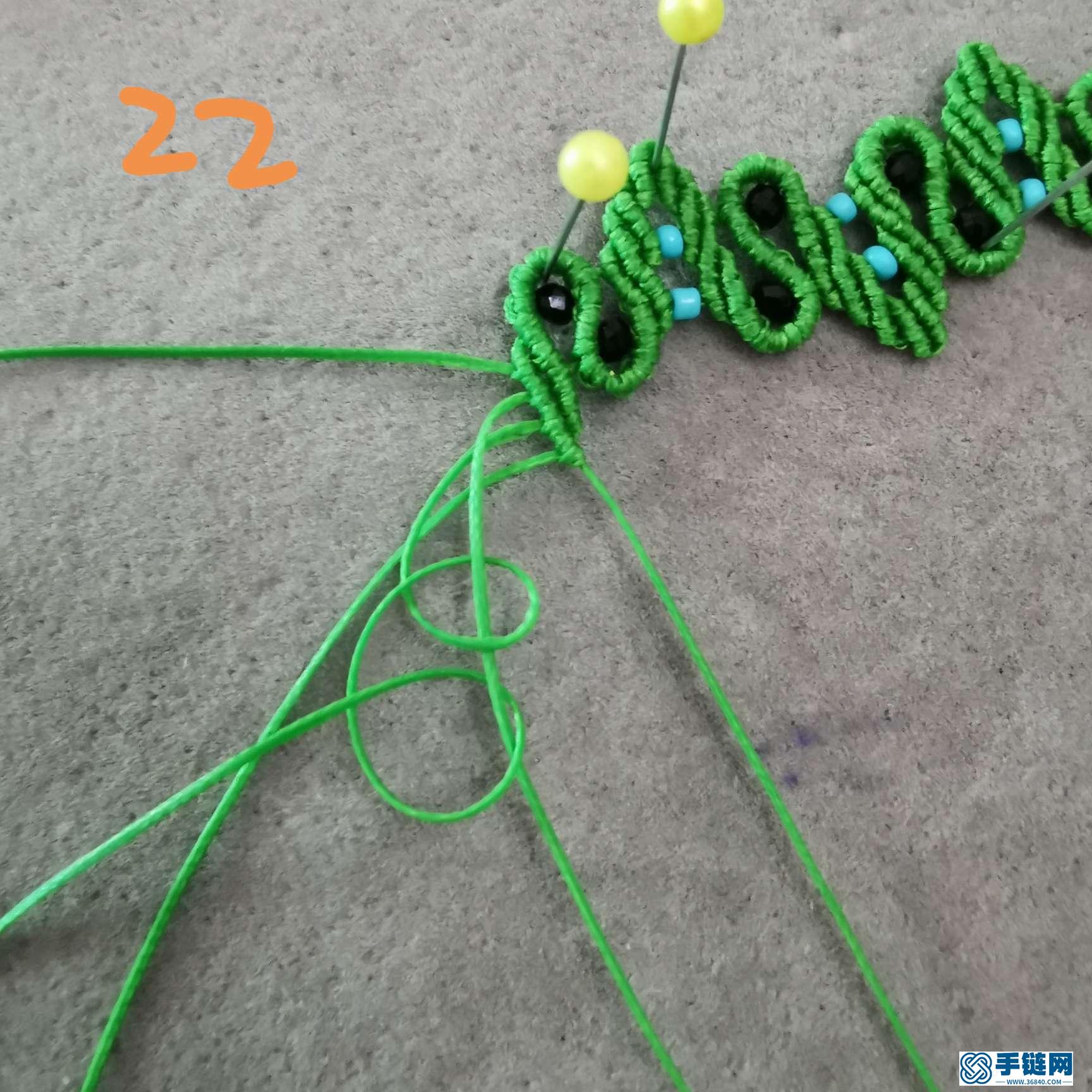 好看的葉子手鏈編法