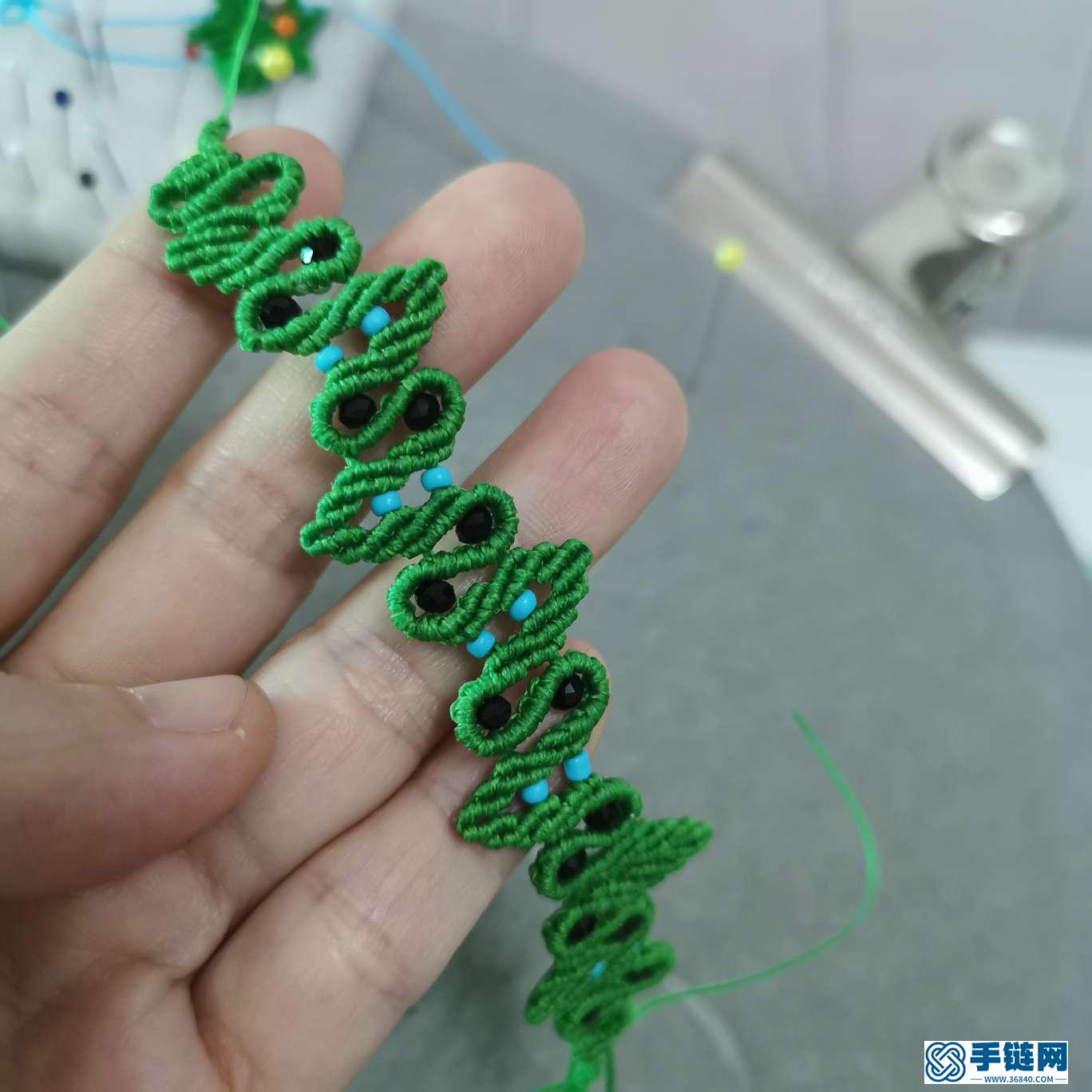 好看的葉子手鏈編法