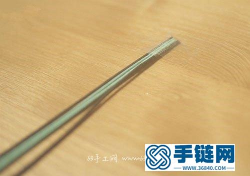 四線雙色繩手鏈編法教程