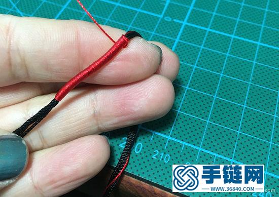 八股辮彩虹手鏈編織教程