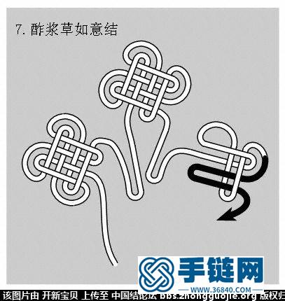 酢漿草結（人字，入字面編法） 如意結編法走線圖！！！