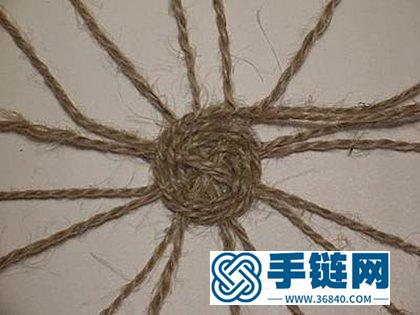 用麻繩手工diy漂亮的花瓶 麻繩花籃的編織方法