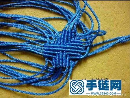 用繩子編四葉草 四葉草手鏈編法