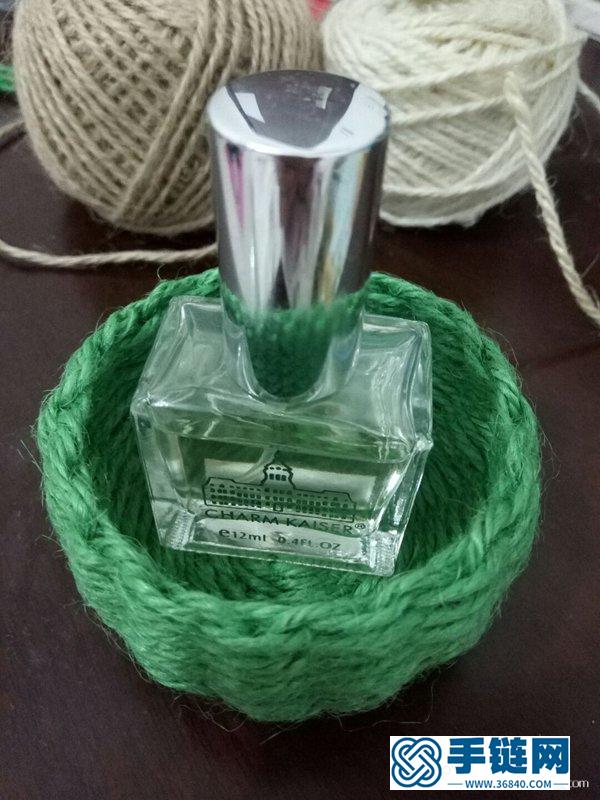 用麻繩編一個田園風收納筐