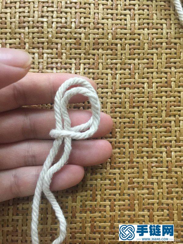 線頭編織簡易杯墊的教程