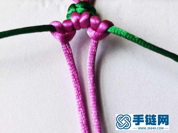 美美的小花手鏈編法