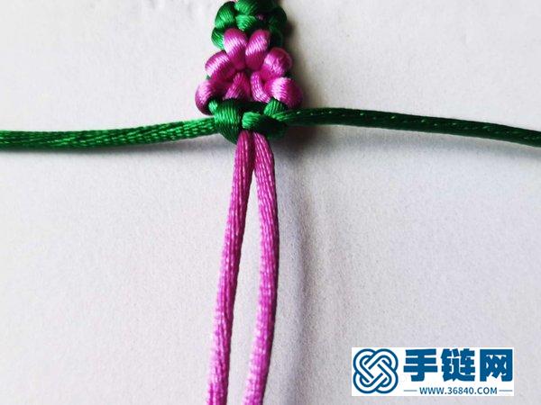 美美的小花手鏈編法