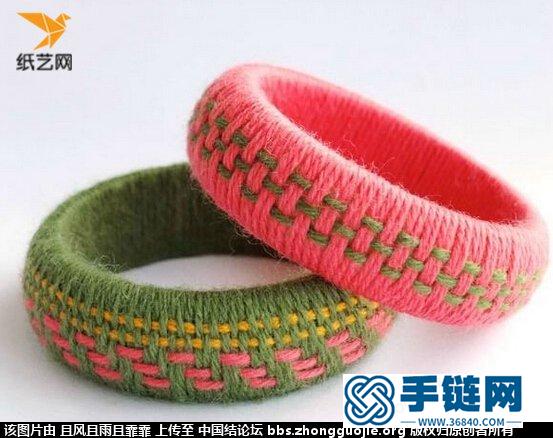 從其他網站上看到的手鐲diy，很有感覺哦，感謝折藝網原創